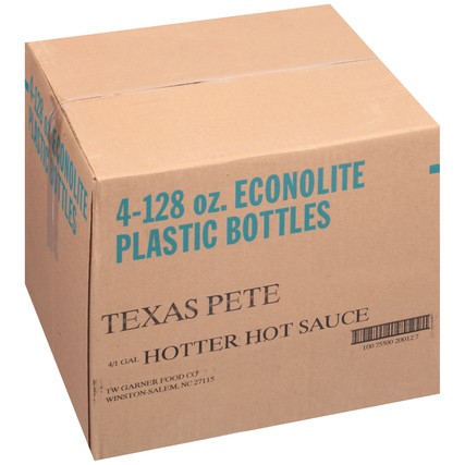 Texas Pete Hotter Hot Sauce Bulk-1 Gallon-4/Case