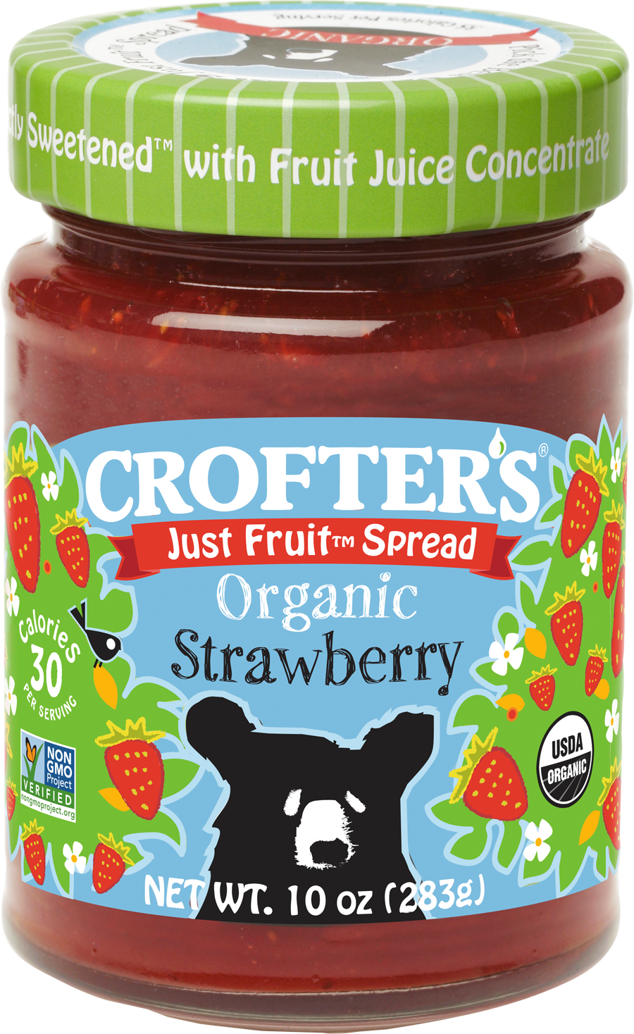Crofters Organic Just Fruit Spread Strawberry 6/10 Oz.