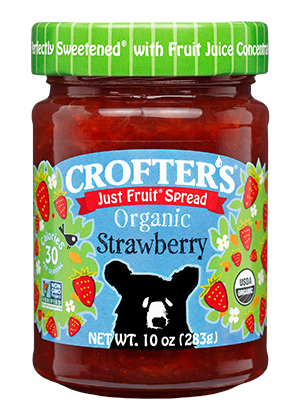 Crofters Organic Just Fruit Spread Strawberry 6/10 Oz.