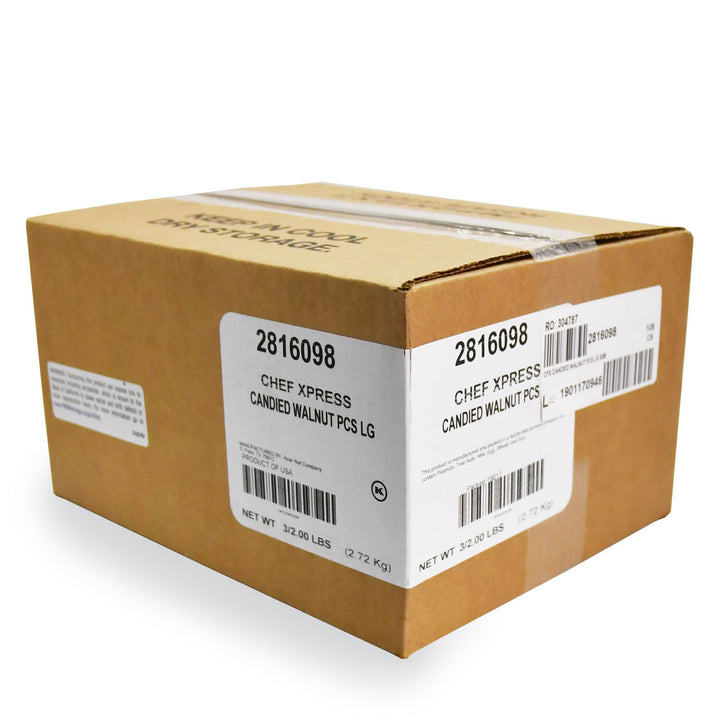 Chef Xpress Candied Walnut Pieces-2 lb.-3/Case