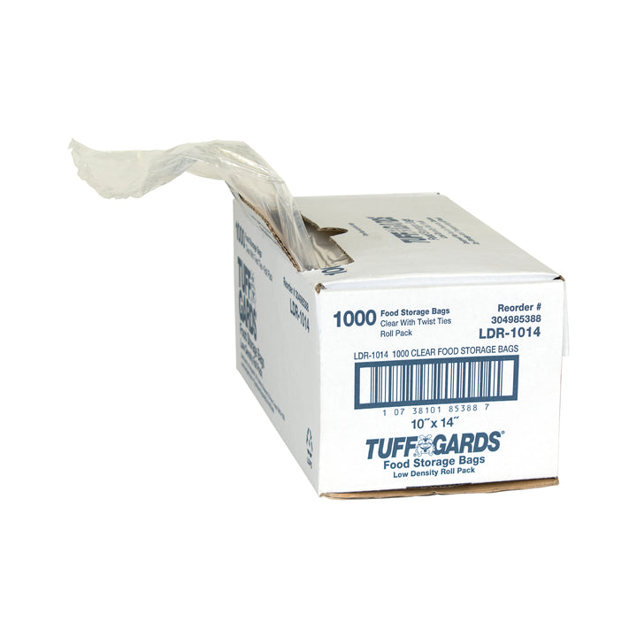 Tuffgards Bag Low Density Roll Pack 10X14 Food Storage-1000 Each-1000/Box-1/Case