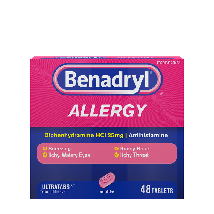 Benadryl Allergy Ultra Tablets-48 Count-6/Box-4/Case