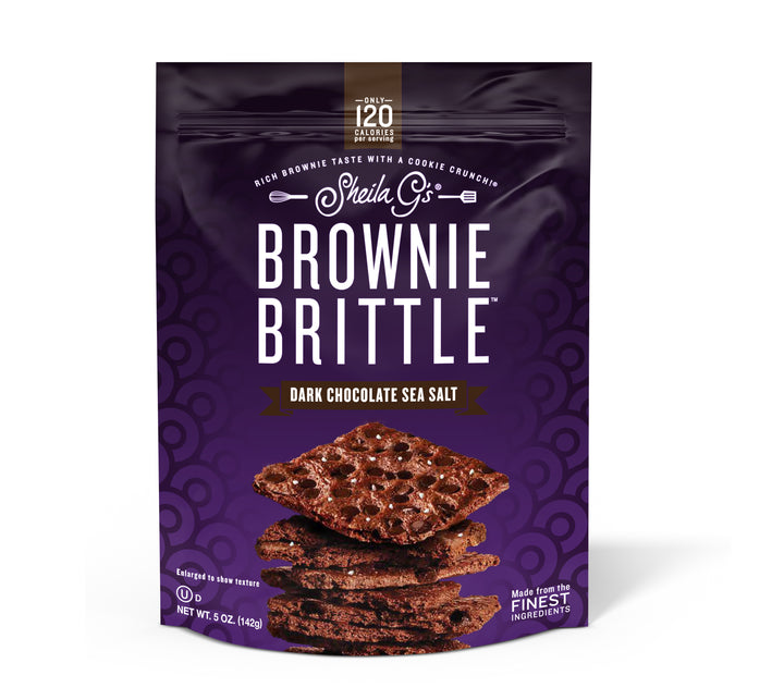 Sheila G's Brownie Brittle Dark Chocolate Sea Salt Brownie Brittle-5 oz.-12/Case