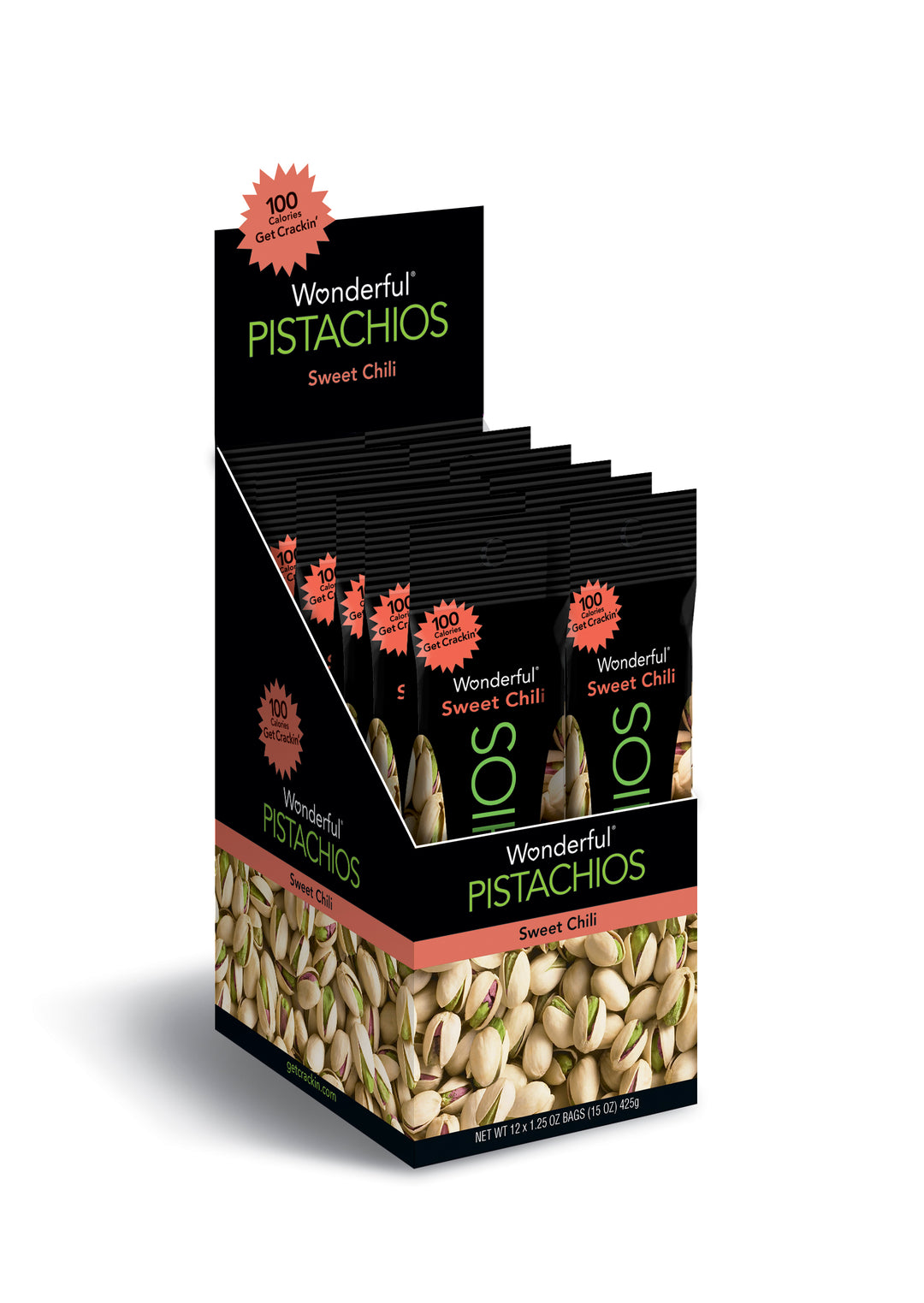 Wonderful Pistachios Pistachio Sweet Chili-1.25 oz.-12/Box-10/Case