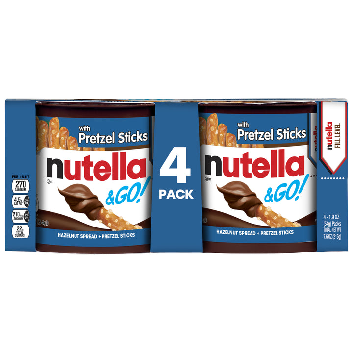 Nutella & Go Hazelnut Spread With Pretzels-7.6 oz.-6/Case