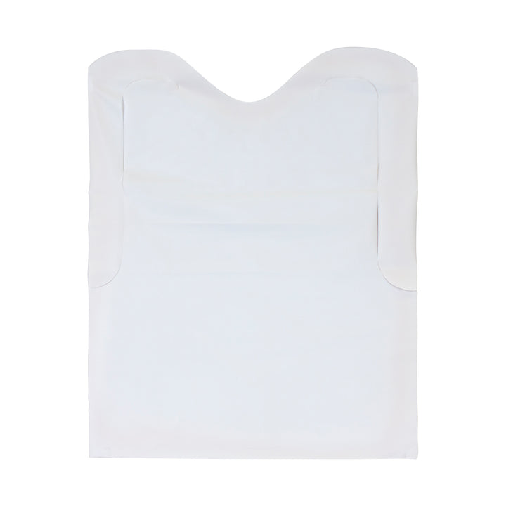 Neatgards Low Density Poly Embossed 15.5 Inch X 20 Inch Adult White Bib-500 Each-500/Box-1/Case