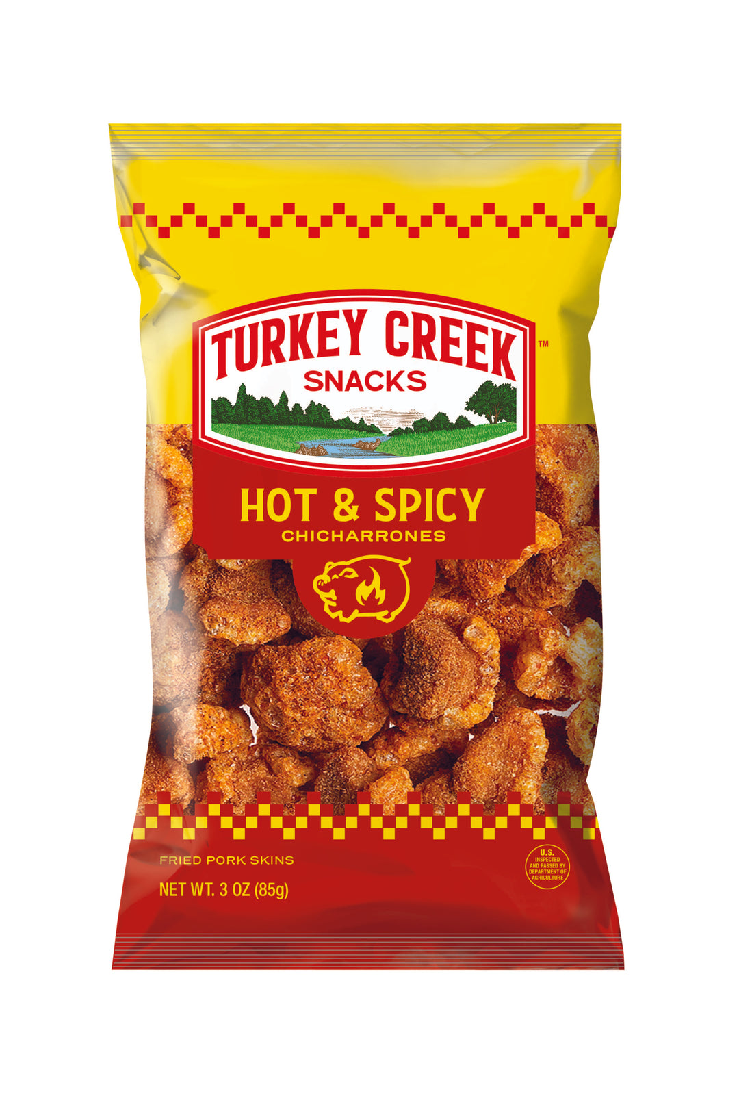 Turkey Creek Hot Porkskin-3 oz.-12/Case