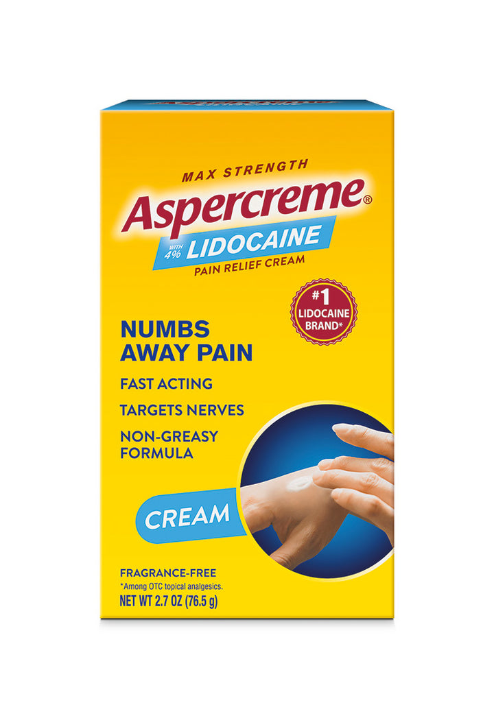Aspercreme With Lidocaine Max Strength-2.7 oz.-4/Box-3/Case