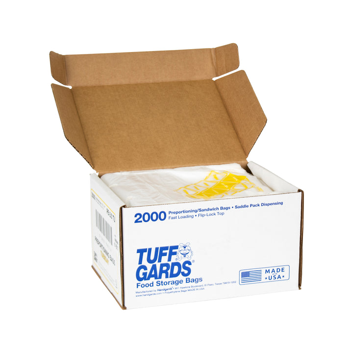 Tuffgards 2M High Density Yellow Tuesday Preportioning Bag-2000 Each-2000/Box-1/Case