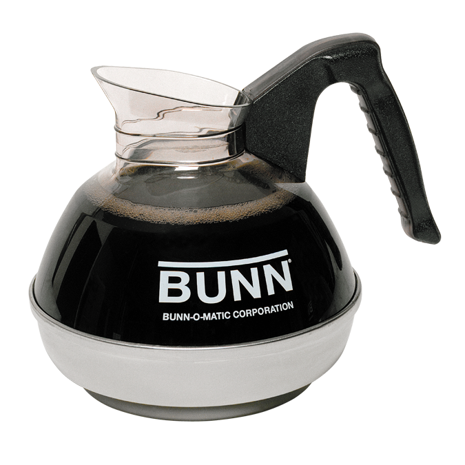 Bunn Black Handle Easy Pour Glass Coffee Decanter-24 Count