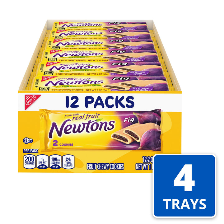 Newtons Fig Newton Single Serve Snack-2 oz.-12/Box-4/Case