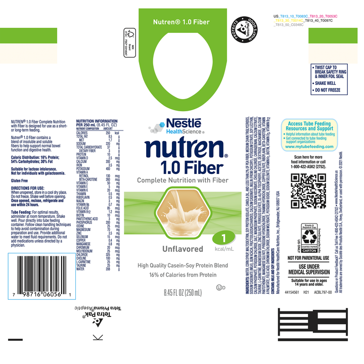 Nutren 1.0 Malnutrition Unflavored Prebio 1 Liquid Formula-8.45 fl oz.-24/Case