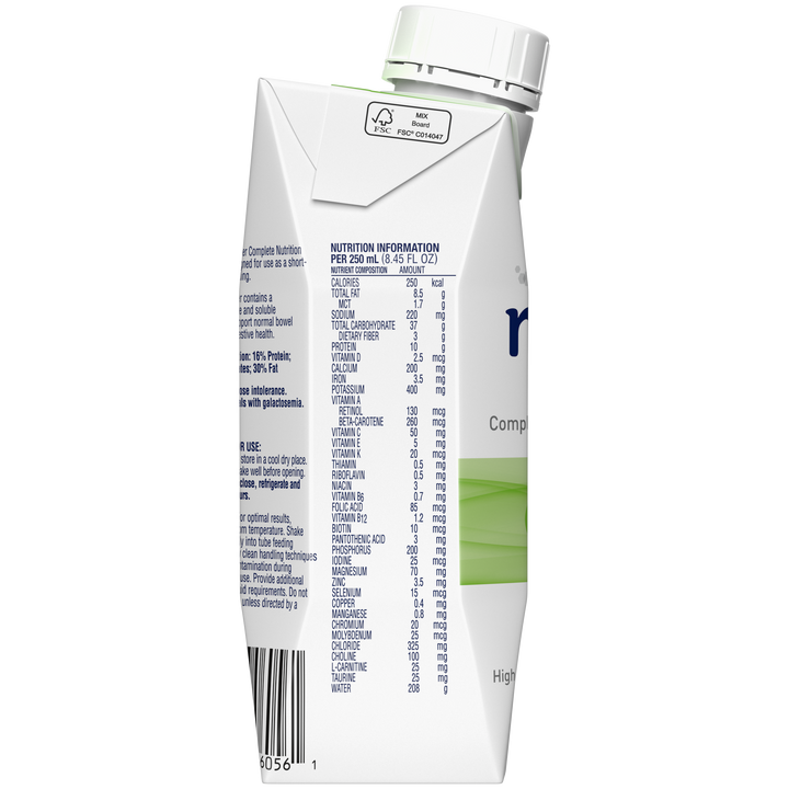 Nutren 1.0 Malnutrition Unflavored Prebio 1 Liquid Formula-8.45 fl oz.-24/Case