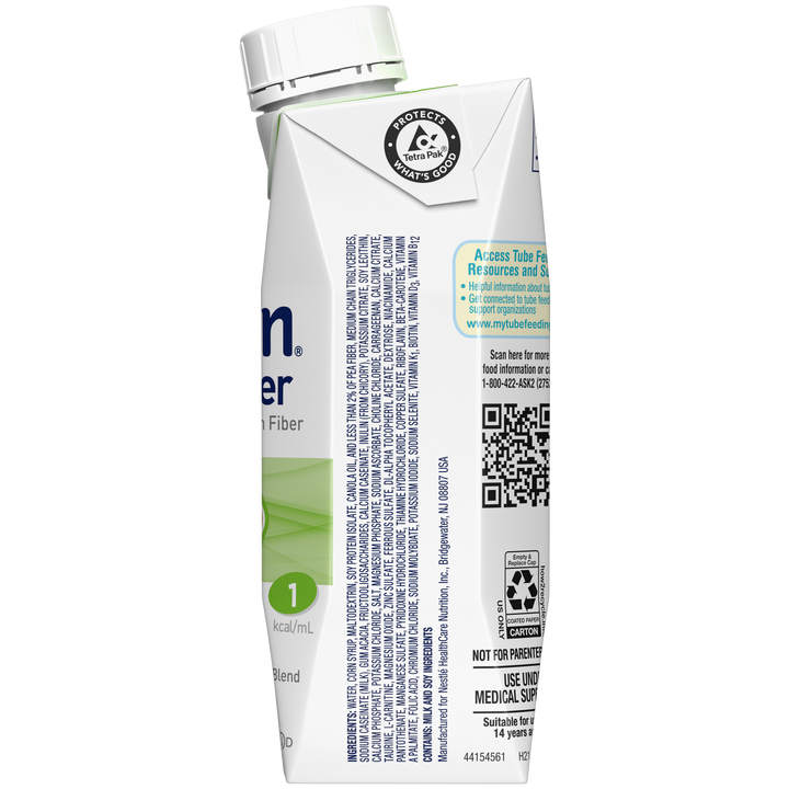 Nutren 1.0 Malnutrition Unflavored Prebio 1 Liquid Formula-8.45 fl oz.-24/Case