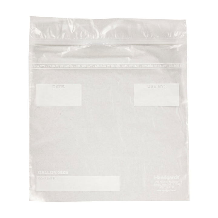 Zipgards High Density Recloseable Clear Flat Stack Gallon Freezer Bag-250 Each-250/Box-1/Case