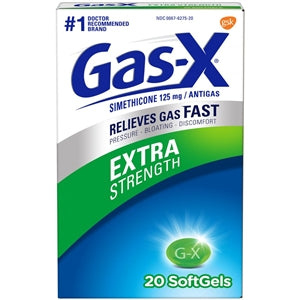 Gas-X Soft Gel 125 Milligram-20 Each-6/Box-4/Case