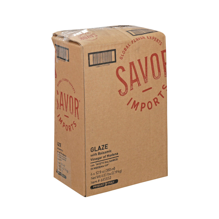 Savor Imports Balsamic Vinegar Glaze Bottle-12.9 oz.-6/Case