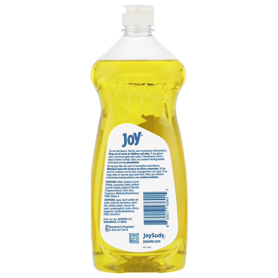 Joy Ultra Lemon Scent Dishwashing Liquid-30 fl oz.s-10/Case
