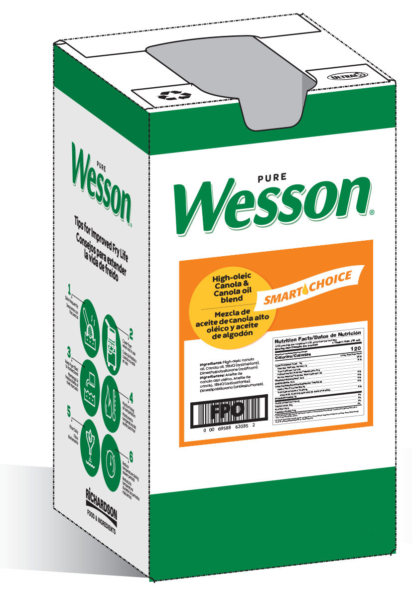 Wesson Smart Choice High Oleic Canola & Canola Oil Blend-35 lb.-1/Case
