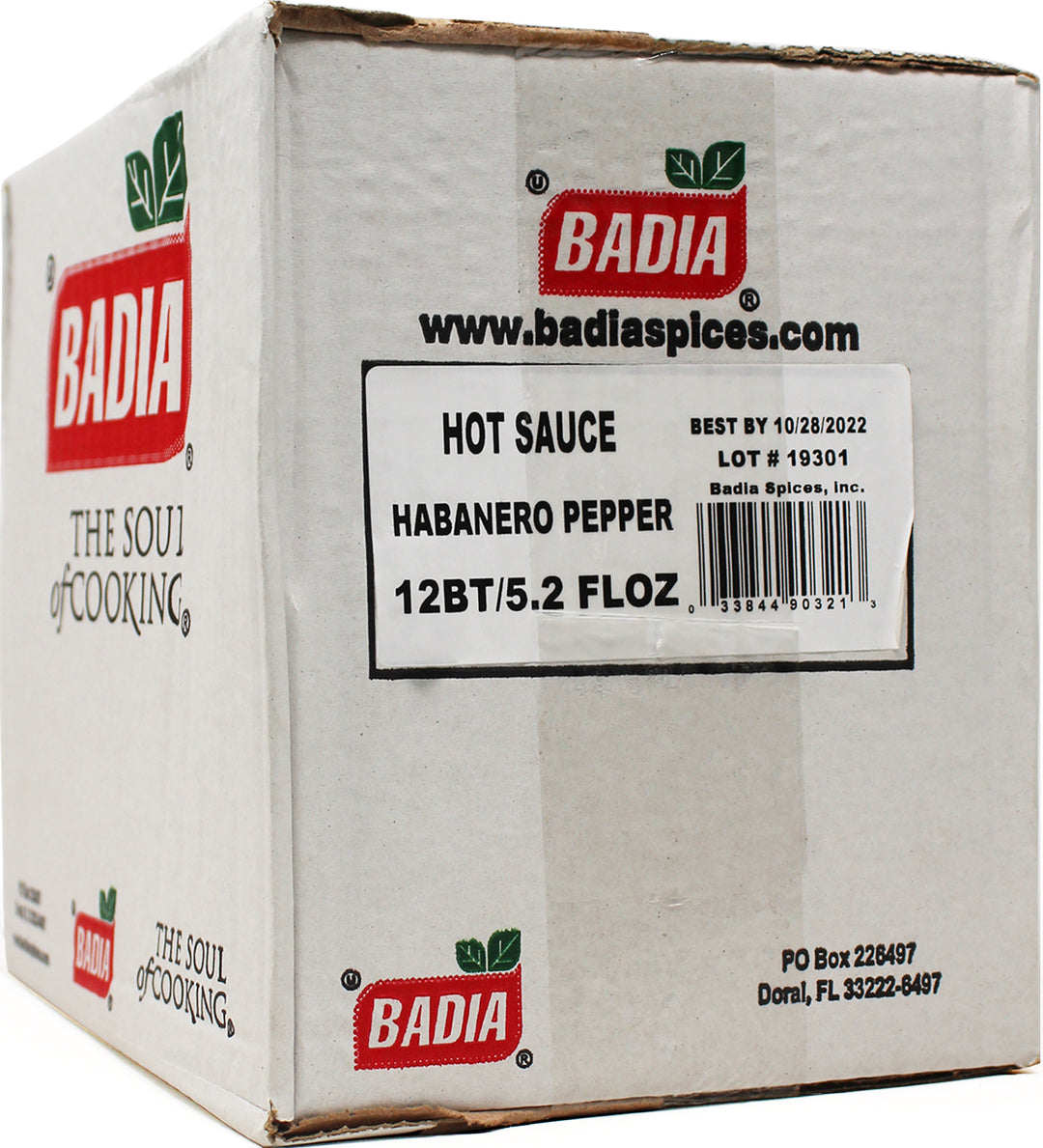 Badia Habanero Pepper Sauce Bottle-5.6 oz.-12/Case