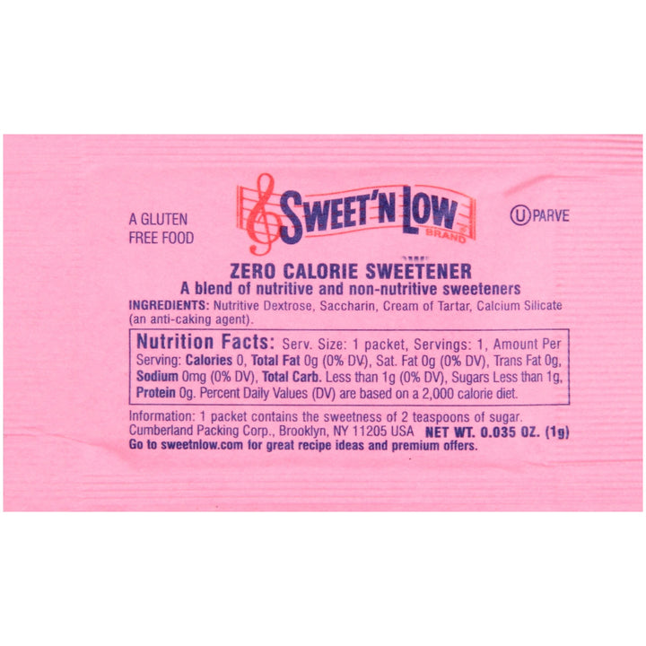 Sweet N Low Sweetener Promotional Pak-3000 Count-3000/Case