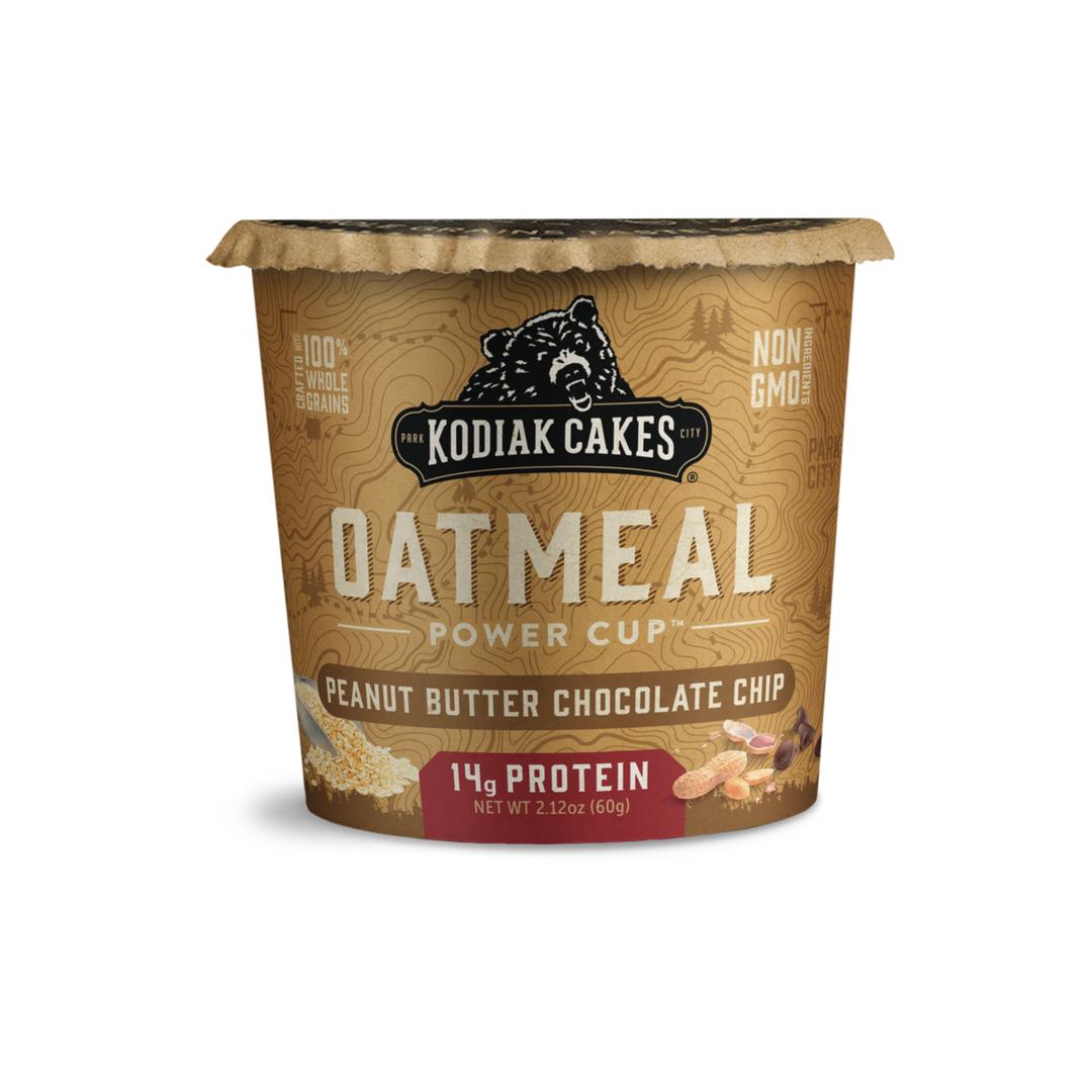 Kodiak Cakes Peanut Butter Chocolate Chip Oatmeal In A Cup-1.584 oz.-12/Case