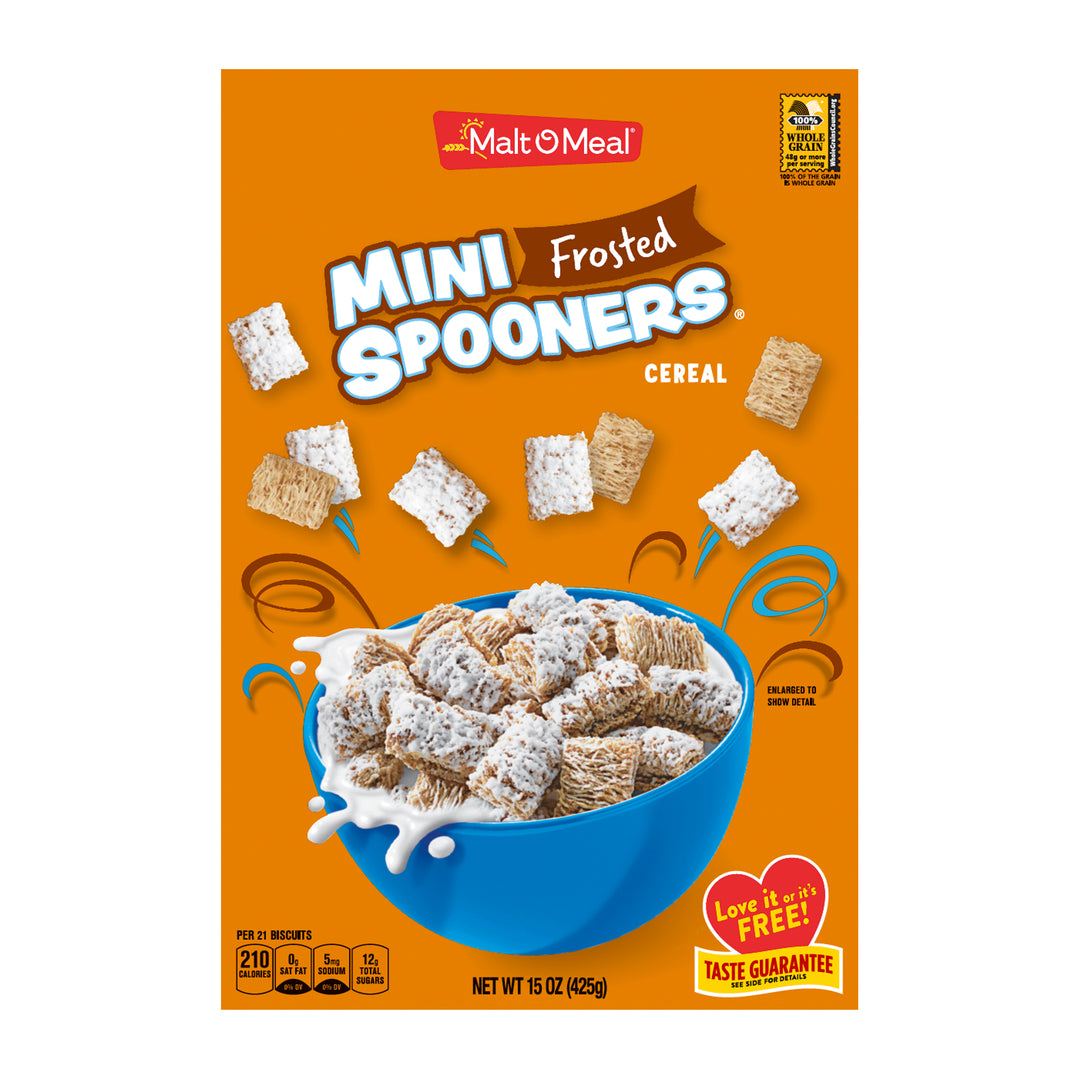 Malt O Meal Frosted Mini Spooners Cereal-15 oz.-16/Case