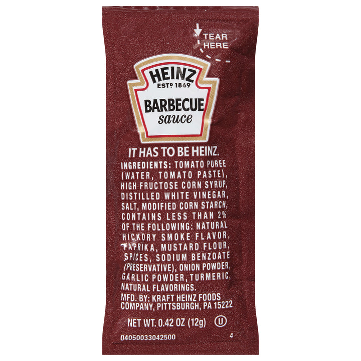 Heinz Barbecue Sauce Single Serve-5.29 lb.-1/Case