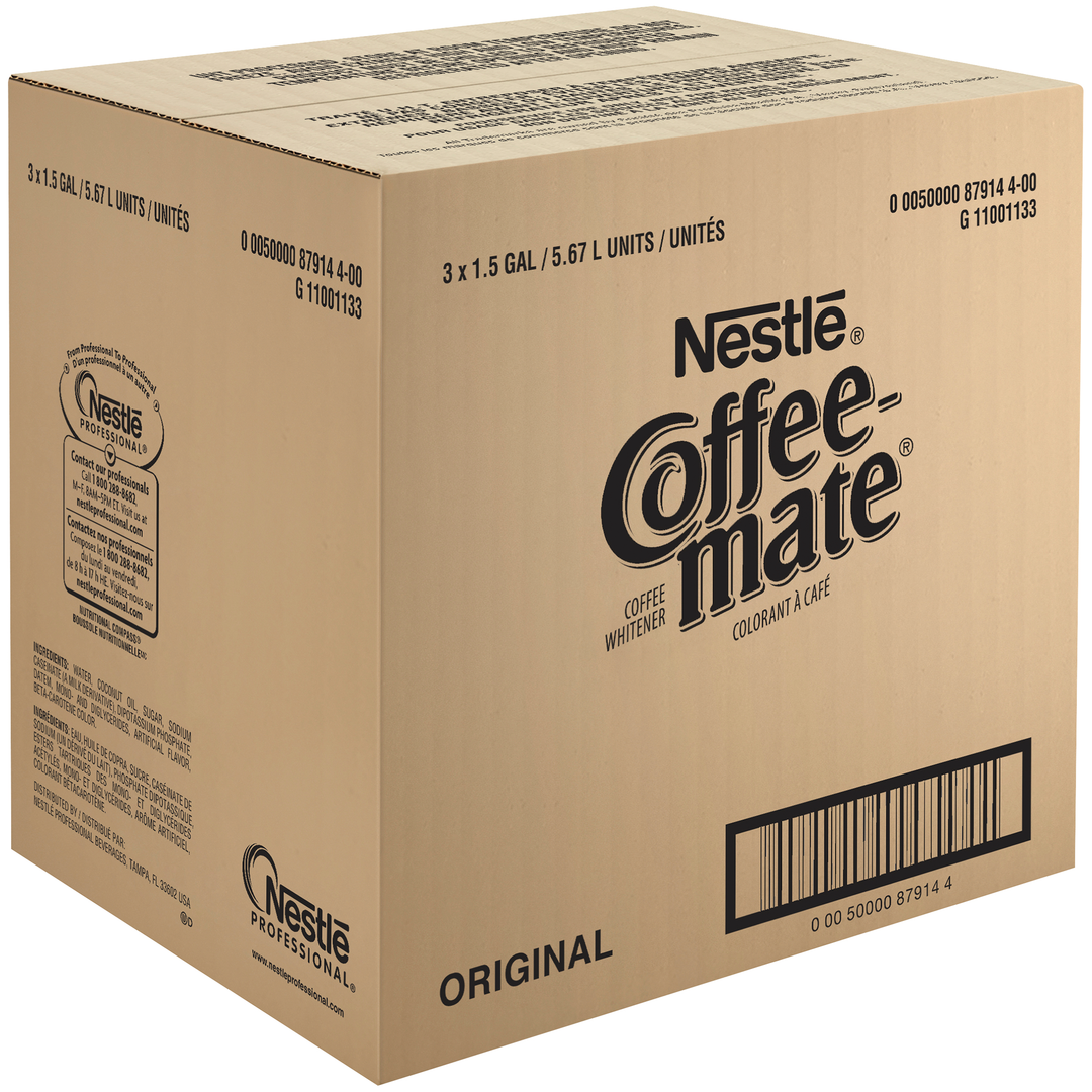 Coffee-Mate The Original Liquid Creamer-1.5 Gallon-3/Box-3/Case