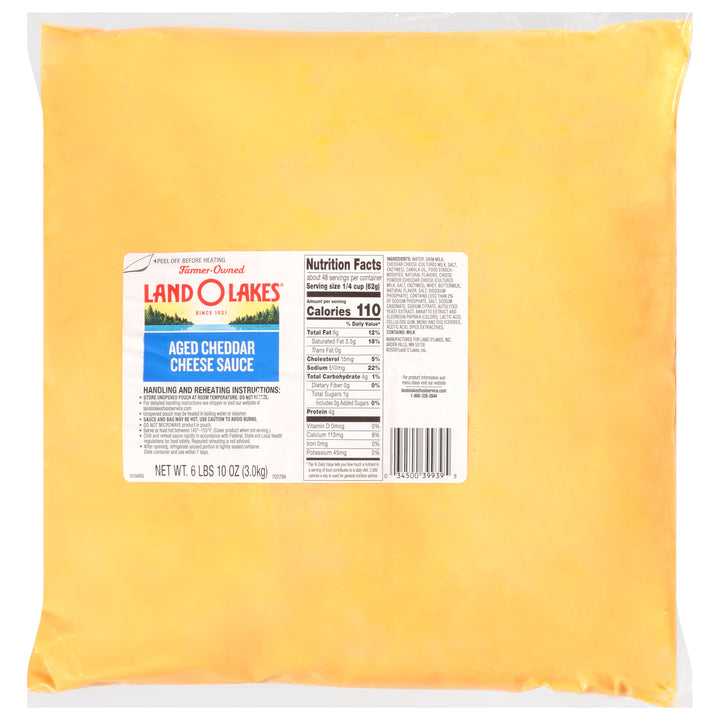 Land O Lakes Aged Cheddar Cheese Sauce-106 oz.-6/Case