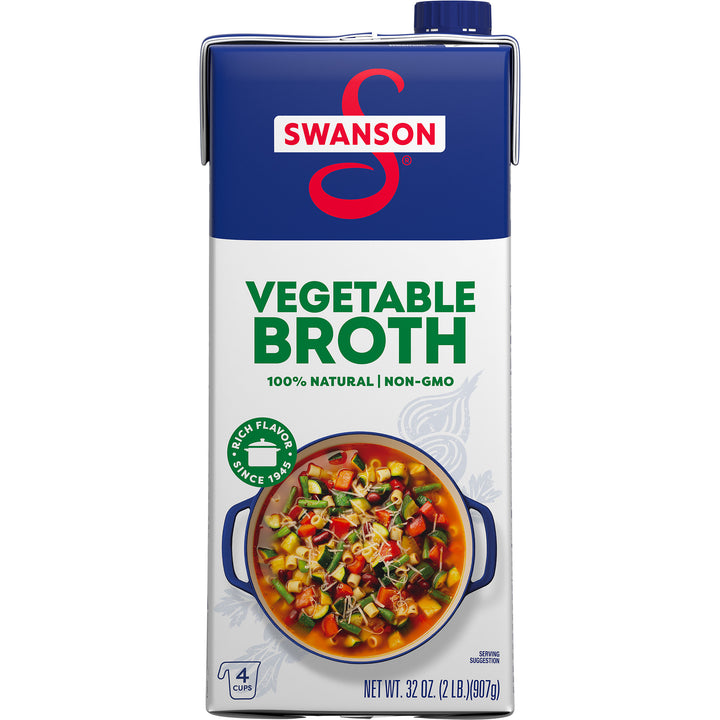 Swanson Vegetable Broth-32 oz.-12/Case