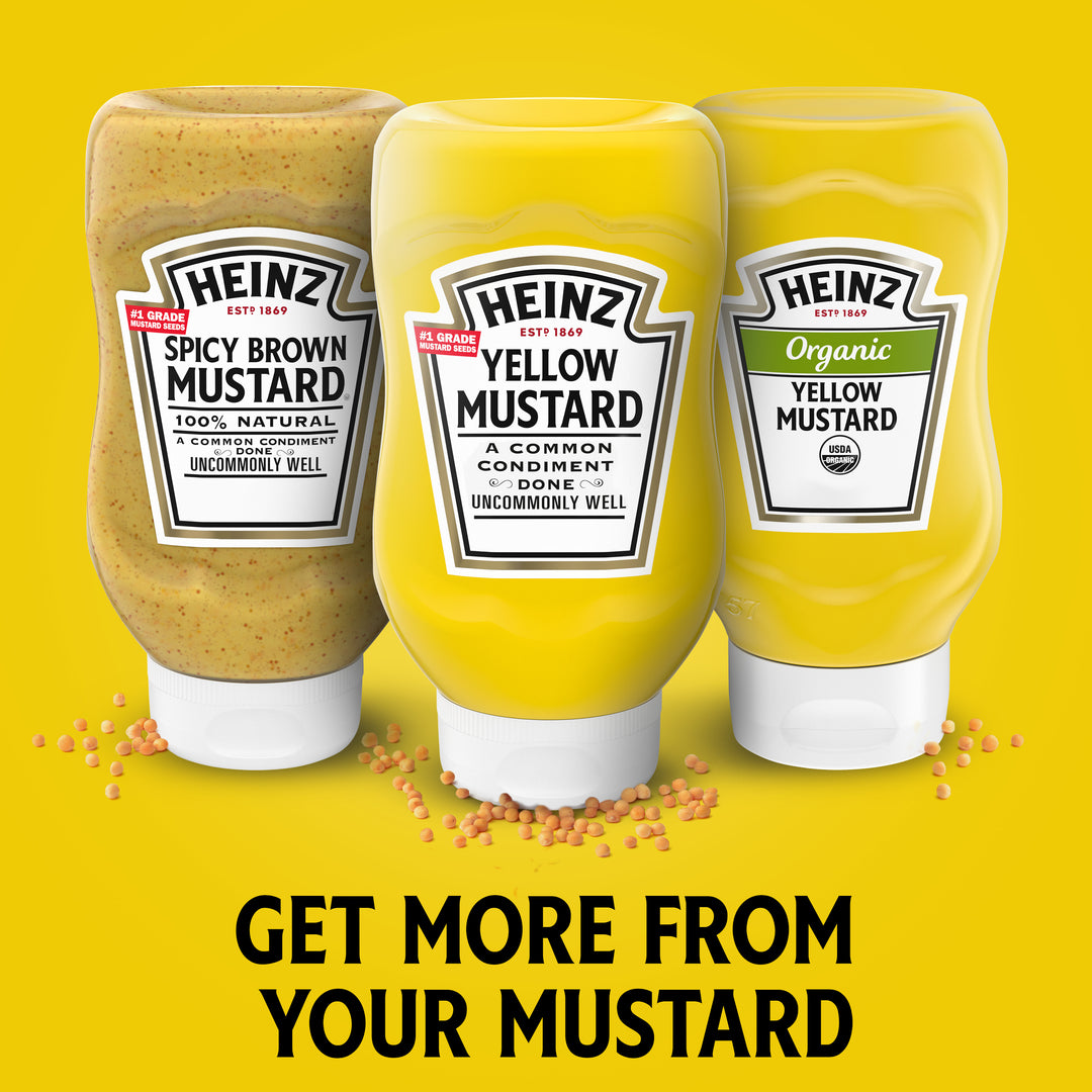 Heinz Yellow Mustard Bottle-1.25 lb.-12/Case