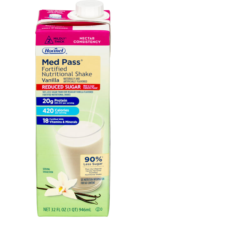 Med Pass Med.Pass 2.0 Vanilla No Sugar Added-32 oz.-12/Case