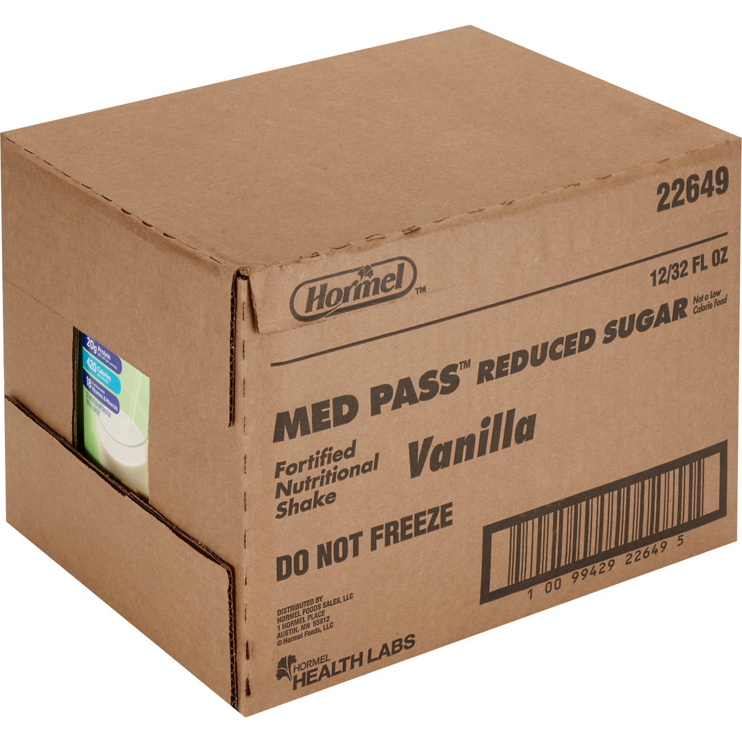 Med Pass Med.Pass 2.0 Vanilla No Sugar Added-32 oz.-12/Case