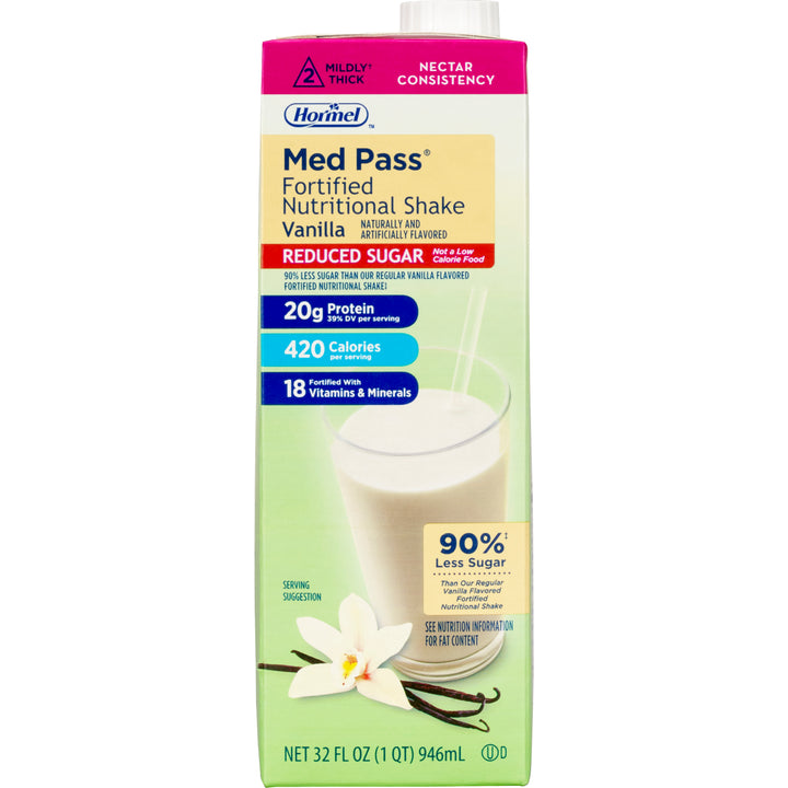 Med Pass Med.Pass 2.0 Vanilla No Sugar Added-32 oz.-12/Case