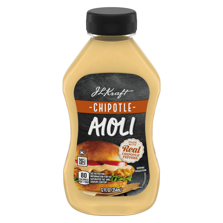 Kraft Chipotle Mayonnaise Aioli Bottle-12 fl oz.-8/Case