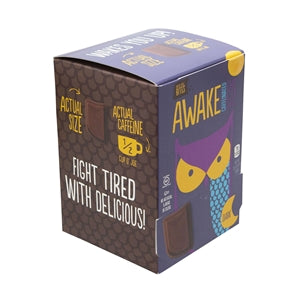 Awake Chocolate Caffeinated Chocolate Bites Singles Dark-0.48 oz.-50/Box-6/Case