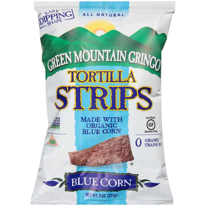 Green Mountain Tortilla Chips Organic Blue-0.5 lb.-12/Case