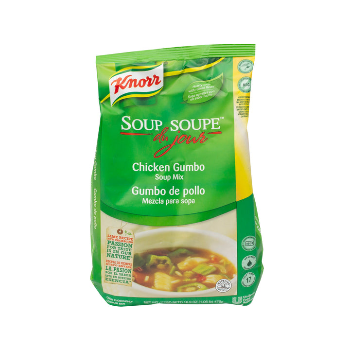 Knorr Soup Du Jour Chicken Gumbo Mix-16.9 oz.-4/Case