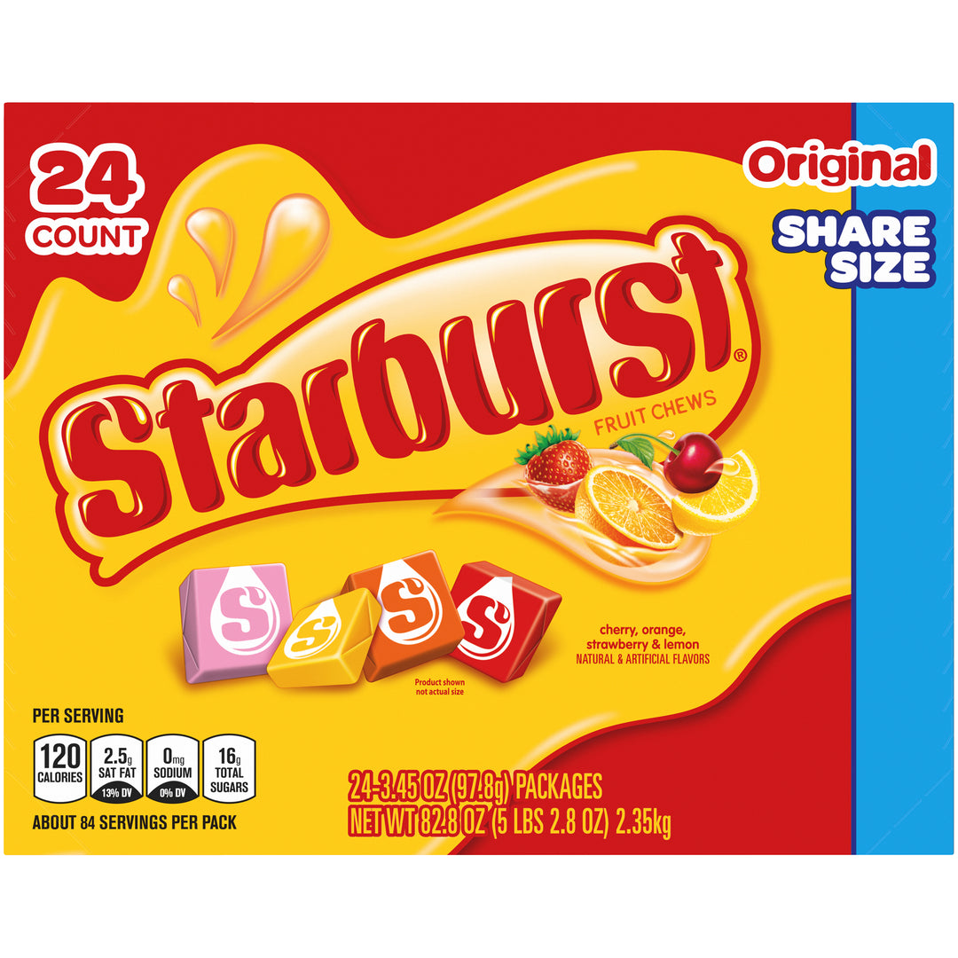 Starburst Original Tear/Share Stick-3.45 oz.-24/Box-6/Case