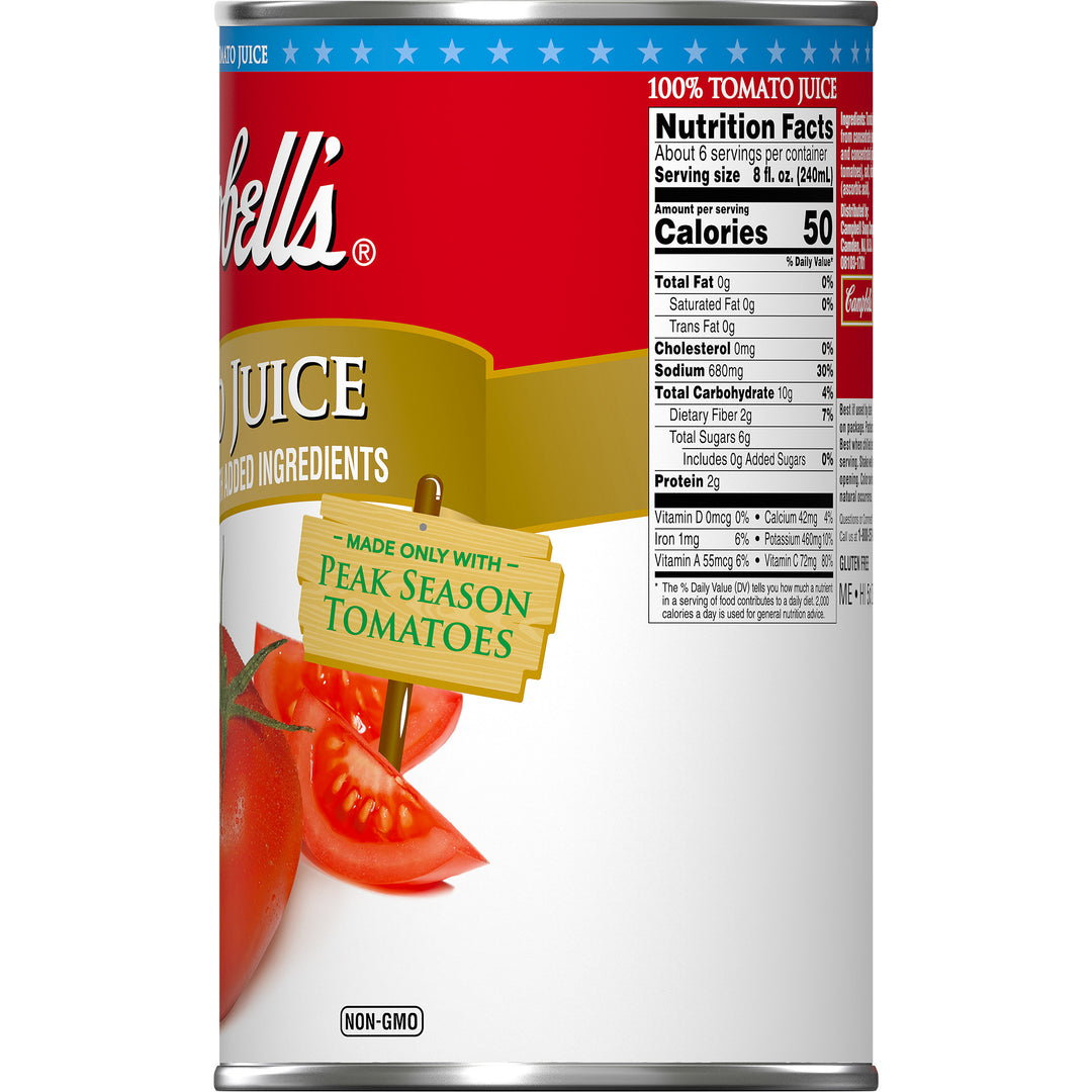 Campbell's Retail Tomato Juice-46 fl oz.s-12/Case
