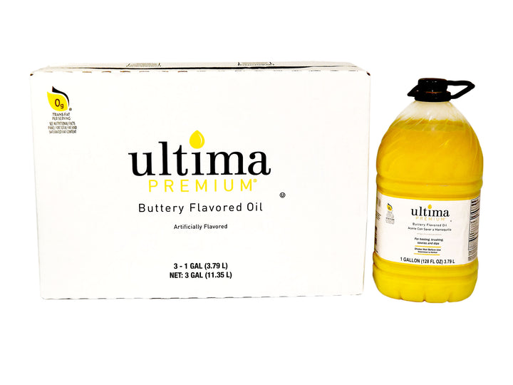 Ultima Premium Buttery Liquid Butter Alternative Oil-1 Gallon-3/Case