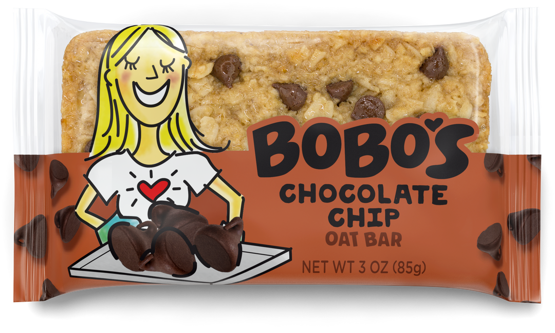 Bobo's Oat Bars Gluten Free-Vegan Chocolate Chip Bar 3 oz. Bar- 12/Box- 4/Case-10.36 lb.-48/Case