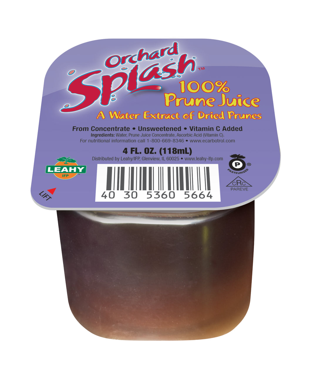 Orchard Splash Prune Juice-4 fl oz.s-1/Box-48/Case