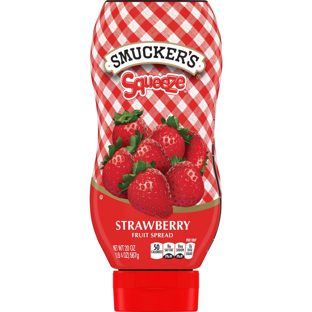 Smucker's Squeeze Strawberry Jam-20 oz.-12/Case