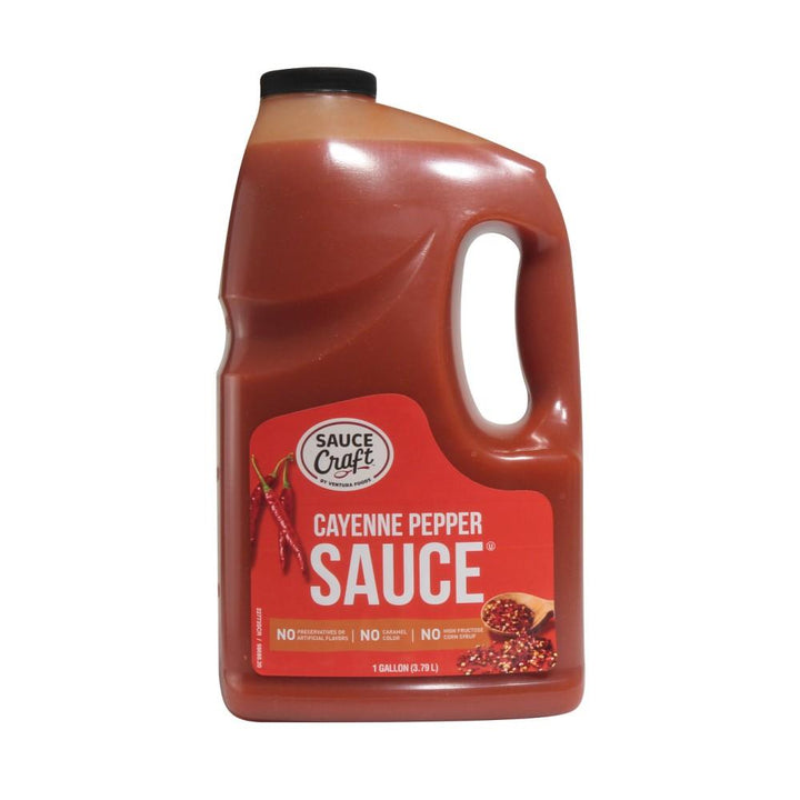 Sauce Craft Cayenne Pepper Sauce Bulk-1 Gallon-2/Case