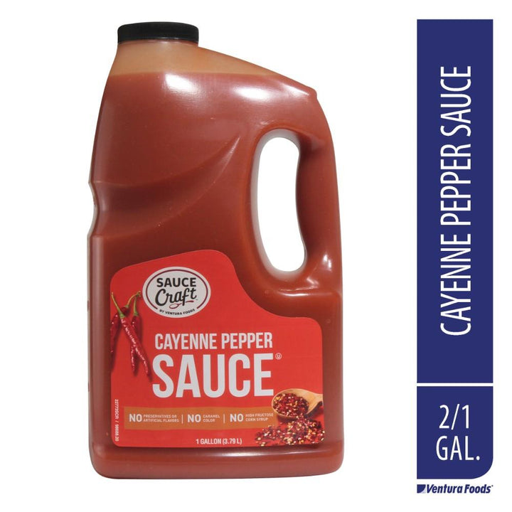 Sauce Craft Cayenne Pepper Sauce Bulk-1 Gallon-2/Case