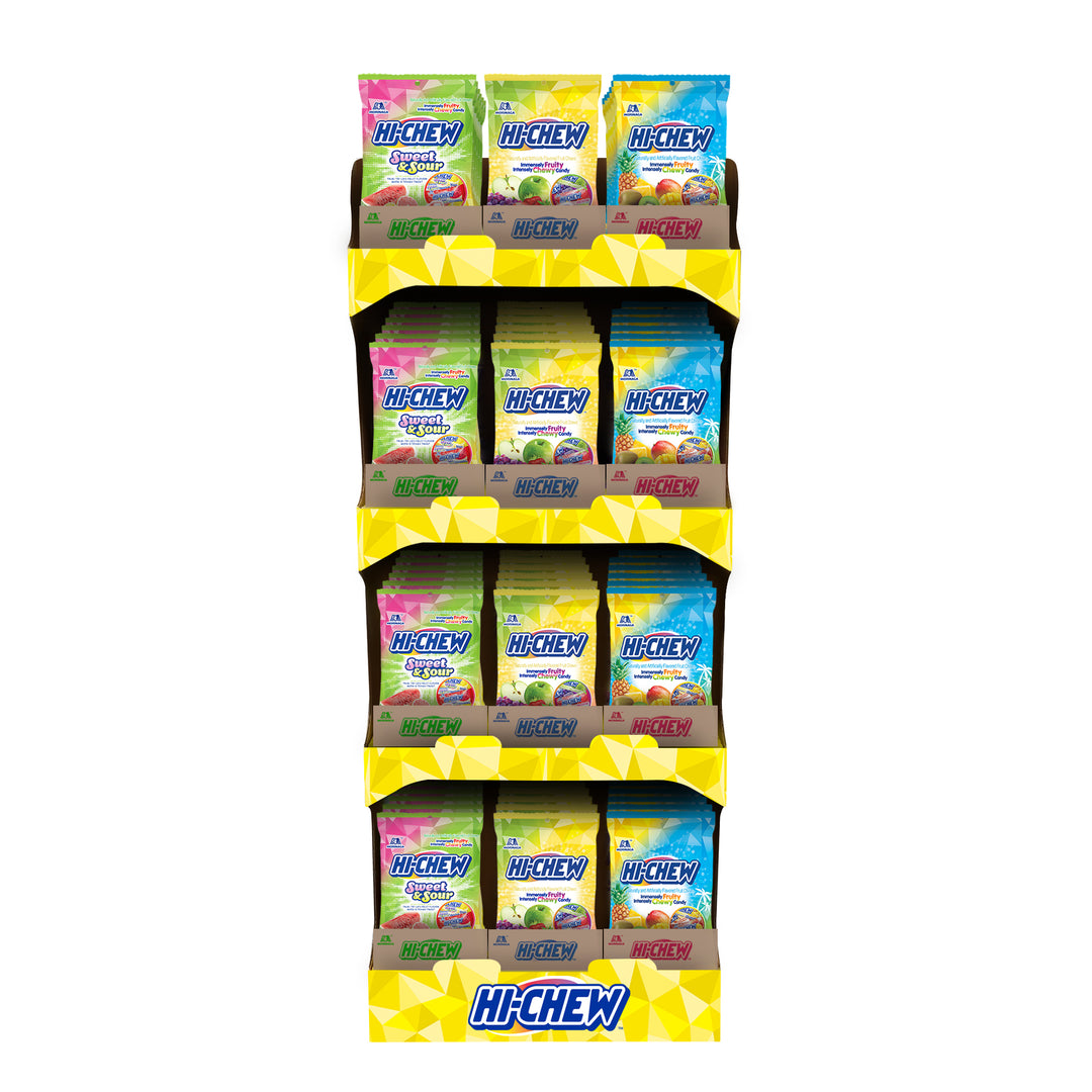 Hi-Chew Sweet And Sour Mix Candy Gummy Candy Peg Bag-3.17 oz.-6/Case