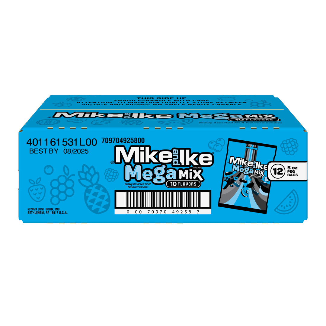 Mike & Ike Mega Mix Peg Bag-5 oz.-12/Case