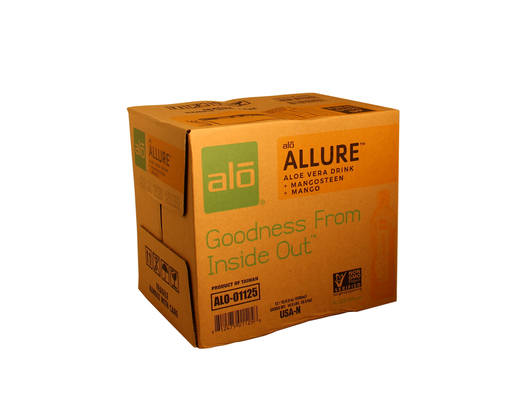 Alo Drink Allure Aloe Mangosteen & Mango-16.9 fl oz.s-12/Case